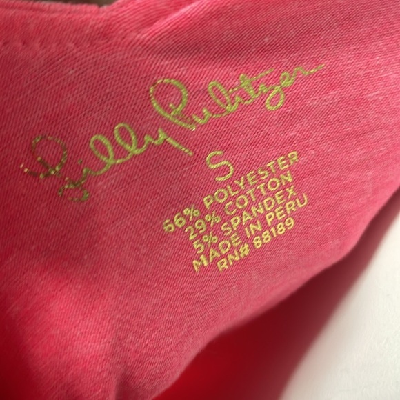 Lilly Pulitzer Alessa Top Pink Sunset Ruffle Tank Small - Picture 8 of 9